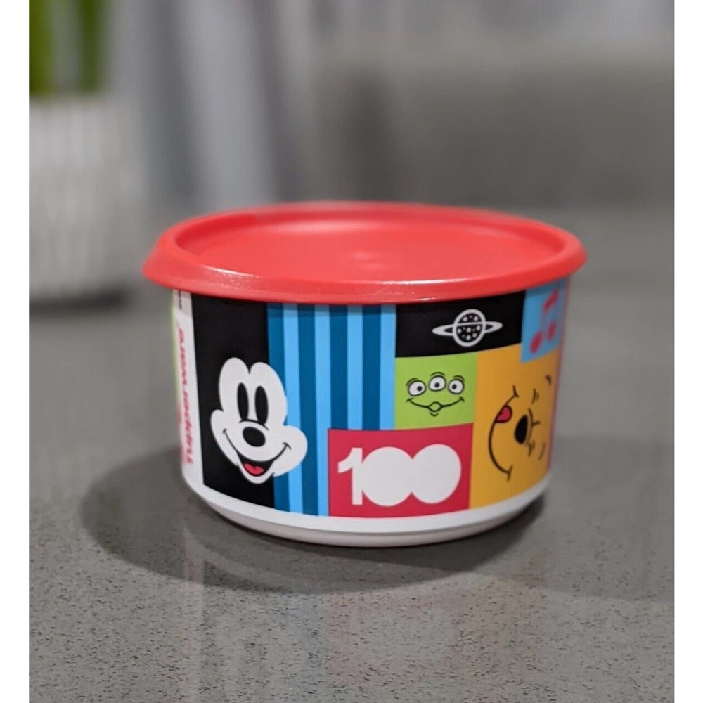 Tupperware Disney 100 Years Anniversary One Touch Canister Topper (4 Cup) New